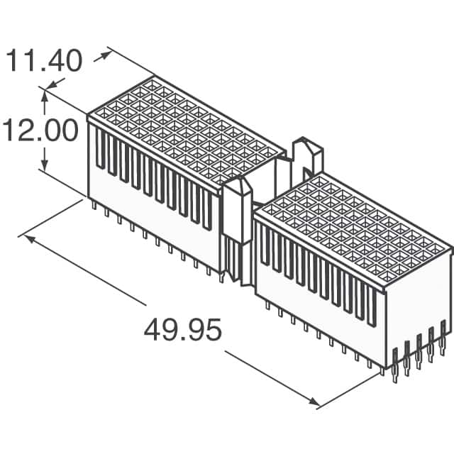 HM2S02PE5100N9LF Amphenol ICC (FCI)  Standard metrico rigido